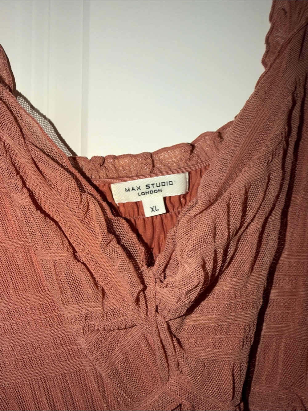 Max Studio Terracotta Ruffle-Strap Maxi Dress - Picture 2 of 3